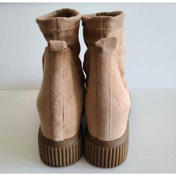 Steve Madden Platform Sock Booties Tan Size 8.5‎ - Picture 2 of 10